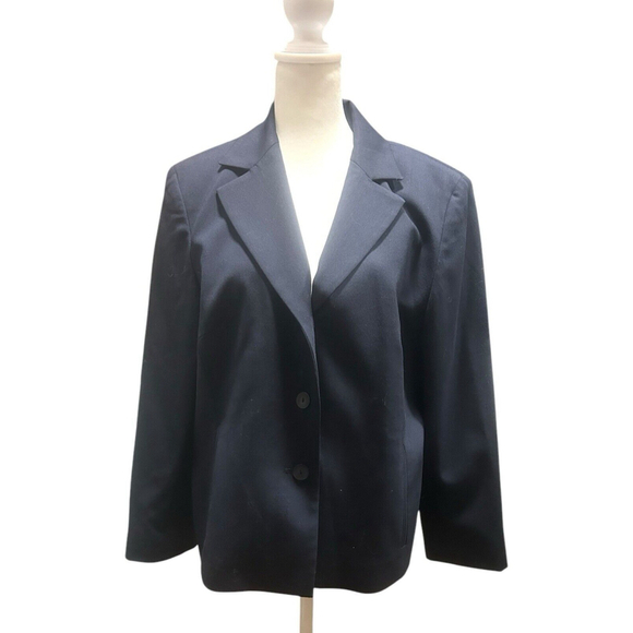Vintage Pendleton Jacket Women's 14 Blazer Navy Blue - Picture 1 of 5